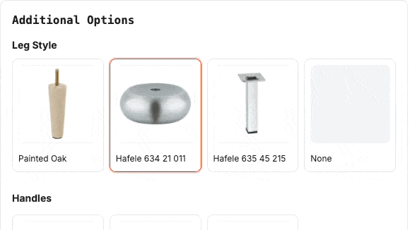 Price updating in real-time as dimensions change