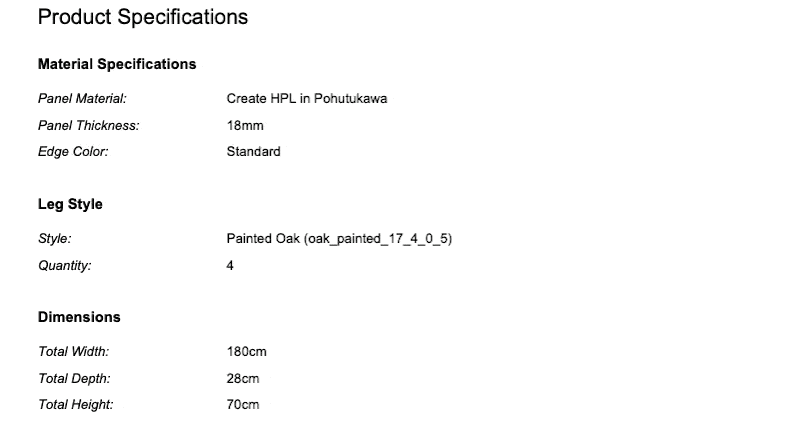 Price updating in real-time as dimensions change